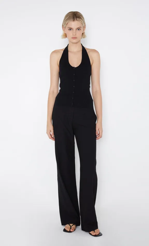 Bec Bridge Tops AMALFI HALTER KNIT TOP Black 8211 Women