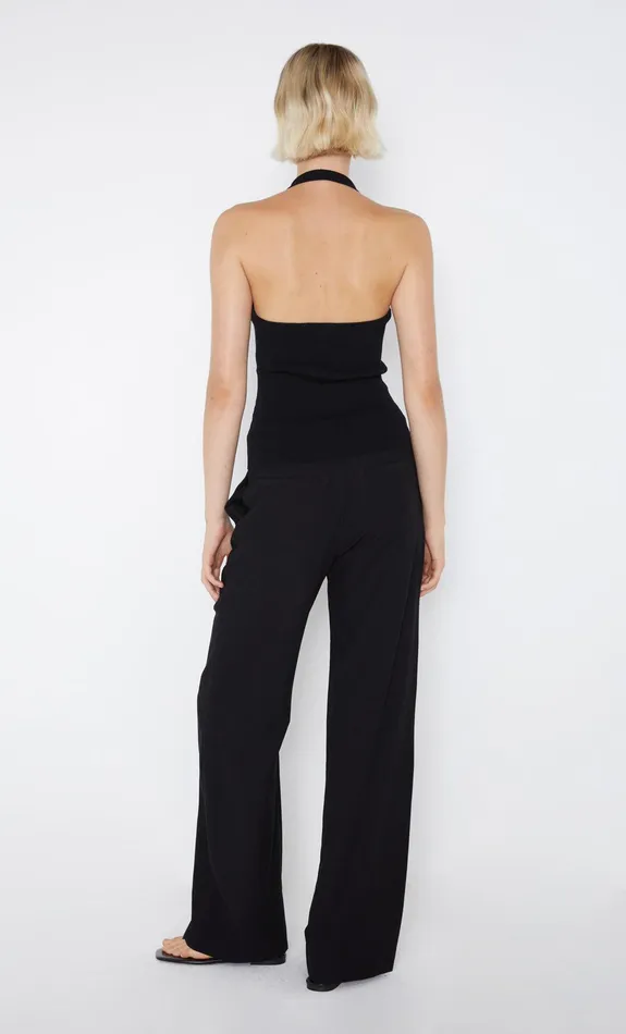 Bec Bridge Tops AMALFI HALTER KNIT TOP Black 8211 Women
