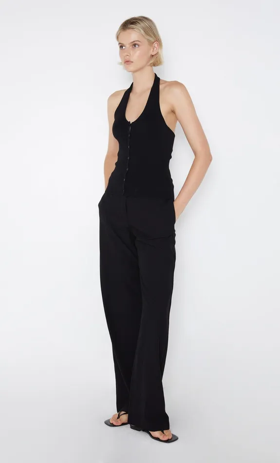 Bec Bridge Tops AMALFI HALTER KNIT TOP Black 8211 Women