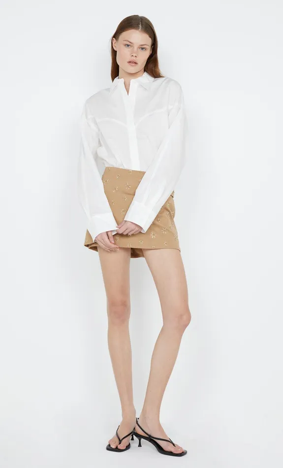 Bec Bridge Tops ARLO YOKE SHIRT Ivory 8211 Women