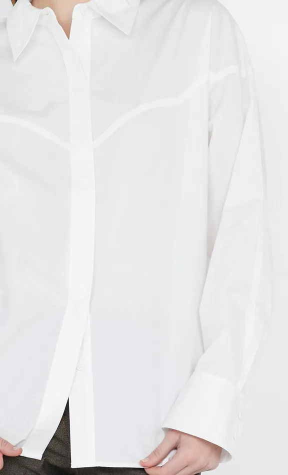 Bec Bridge Tops ARLO YOKE SHIRT Ivory 8211 Women