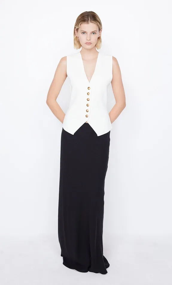 Bec Bridge Tops LORAH KNIT VEST Ivory 8211 Women