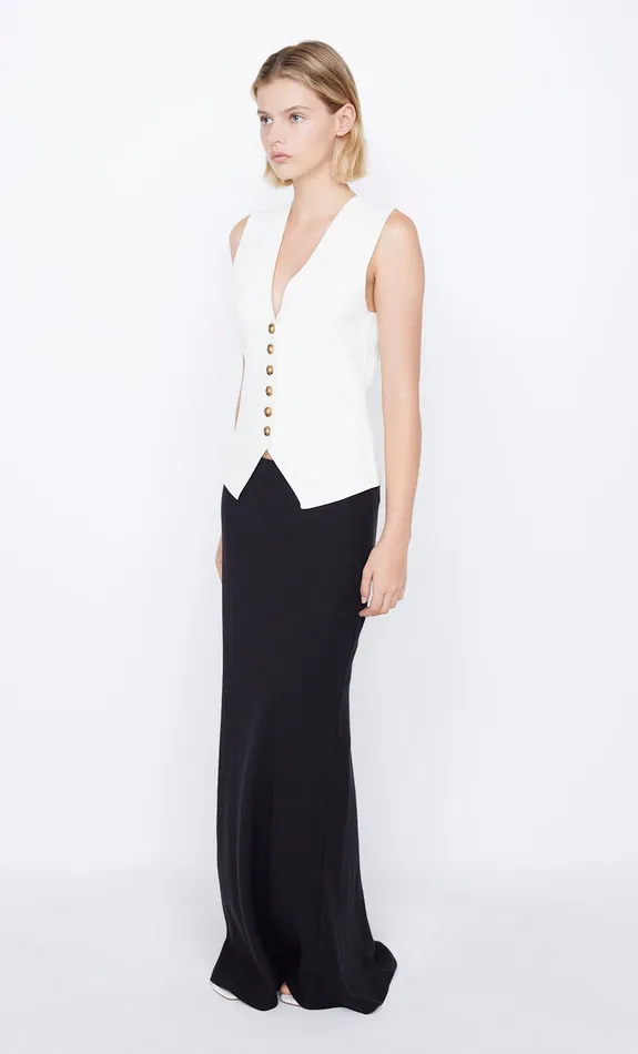 Bec Bridge Tops LORAH KNIT VEST Ivory 8211 Women