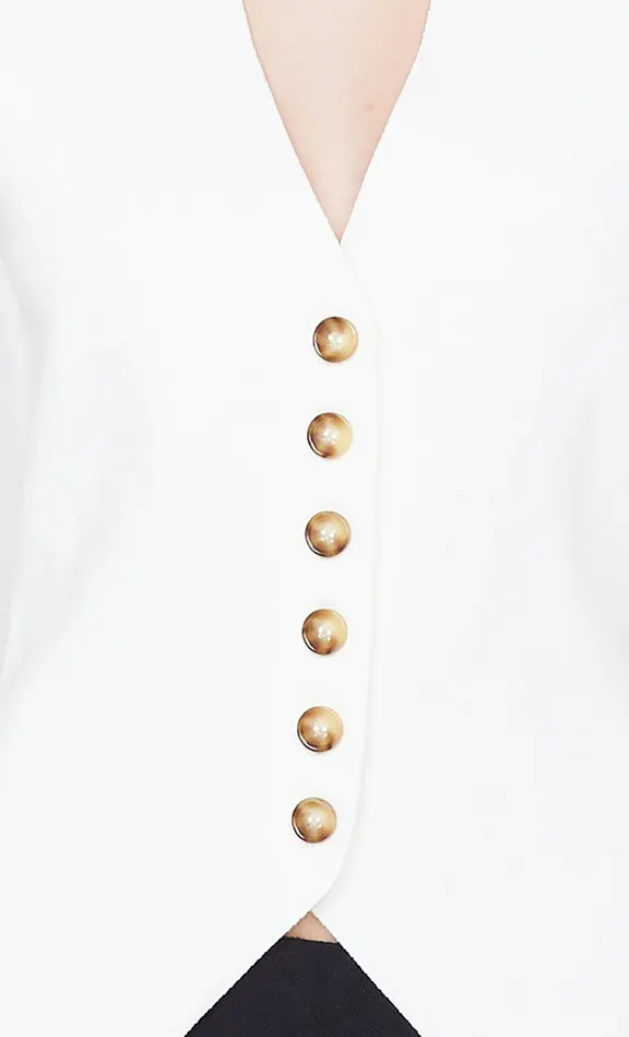 Bec Bridge Tops LORAH KNIT VEST Ivory 8211 Women