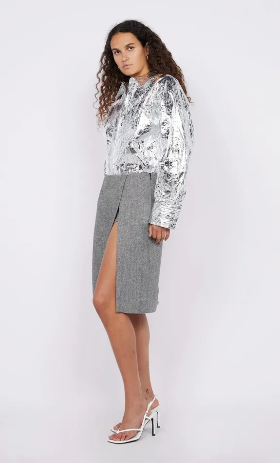 Bec Bridge Tops XANTHIA YOKE SHIRT Silver 8211 Women
