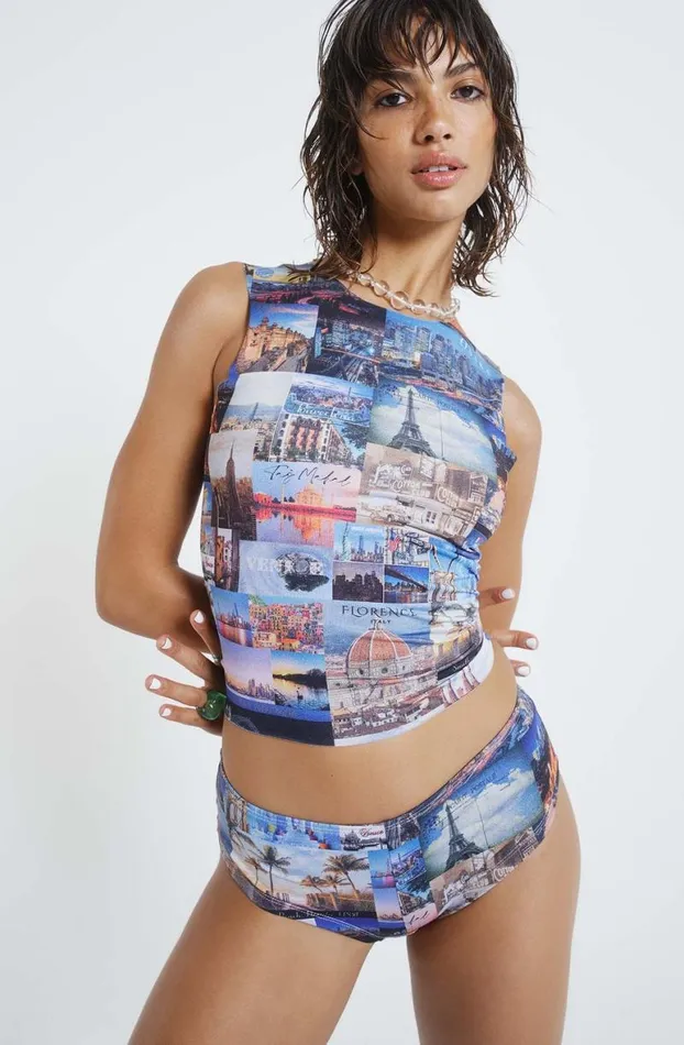 Bikini Bottoms Women Jaded London Postcards From Pagayo Hot Pant Bikini Bottoms