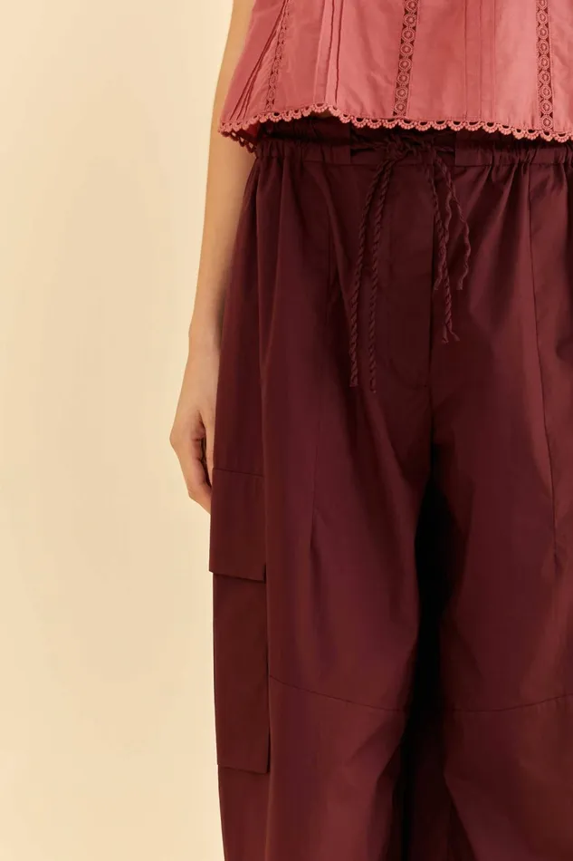 Blush Organic Cotton Cargo Pants Women Farm Rio Pants