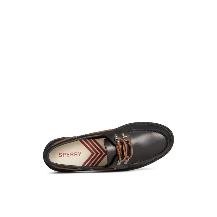 Boat Shoes Men Sperry Authentic Original 2Eye Boat Shoe Black