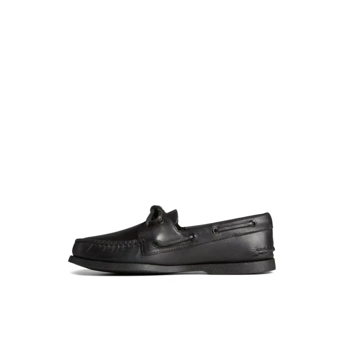 Boat Shoes Men Sperry Authentic Original Boat Shoe Black Leather Smooth