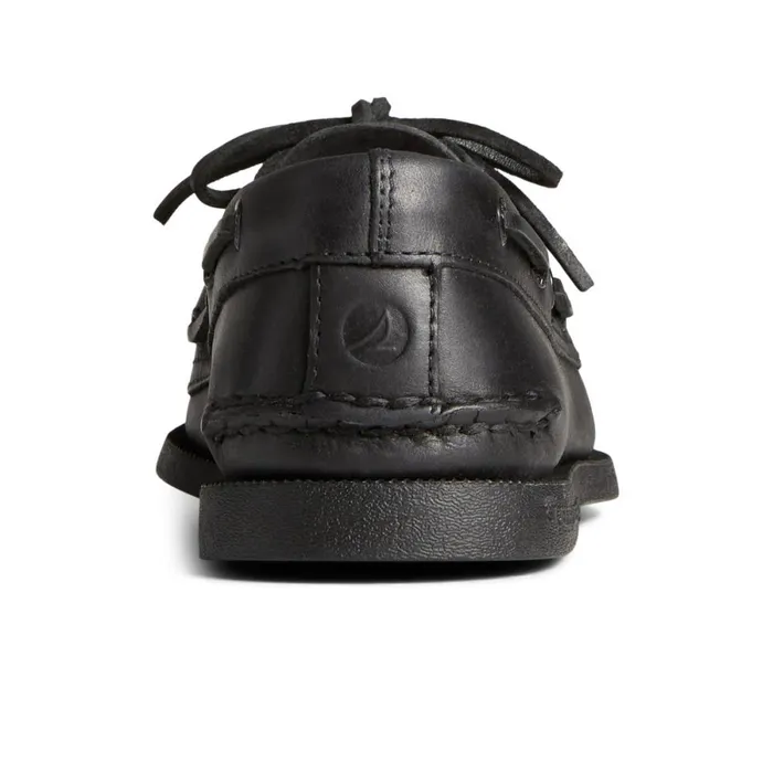 Boat Shoes Men Sperry Authentic Original Boat Shoe Black Leather Smooth