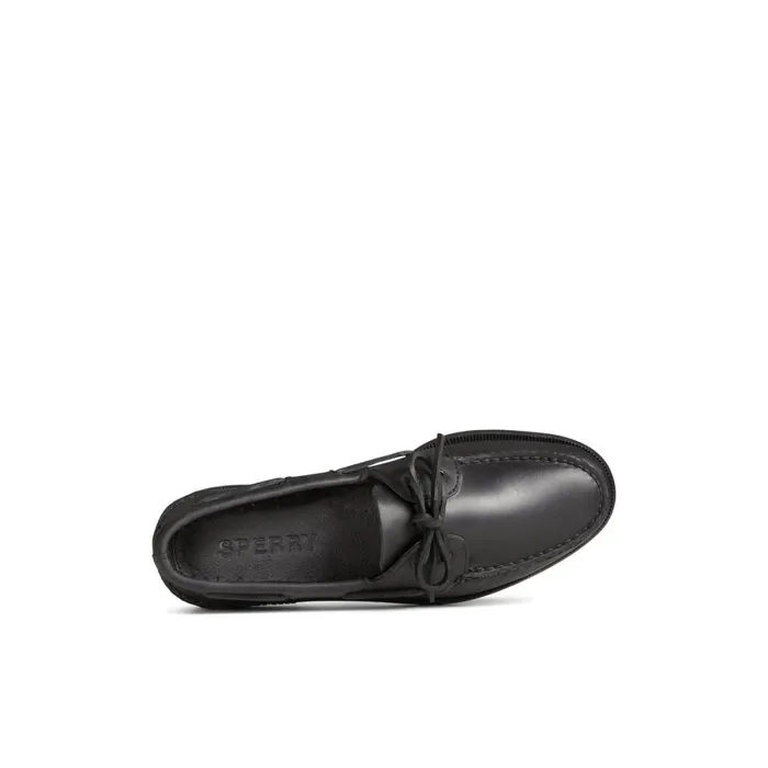 Boat Shoes Men Sperry Authentic Original Boat Shoe Black Leather Smooth