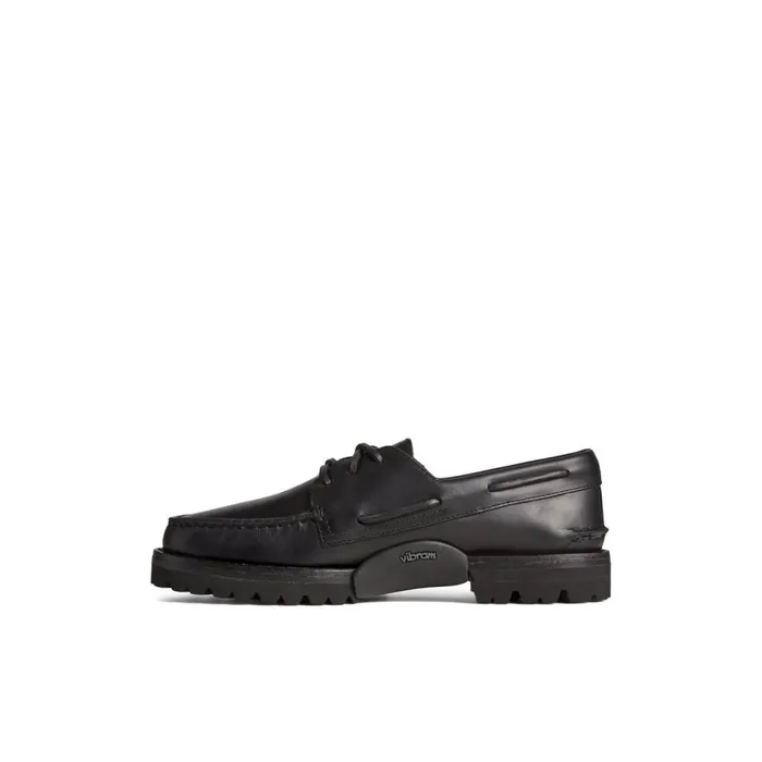 Boat Shoes Men Sperry Unisex Authentic Original 3Eye Vibram Boat Shoe Black