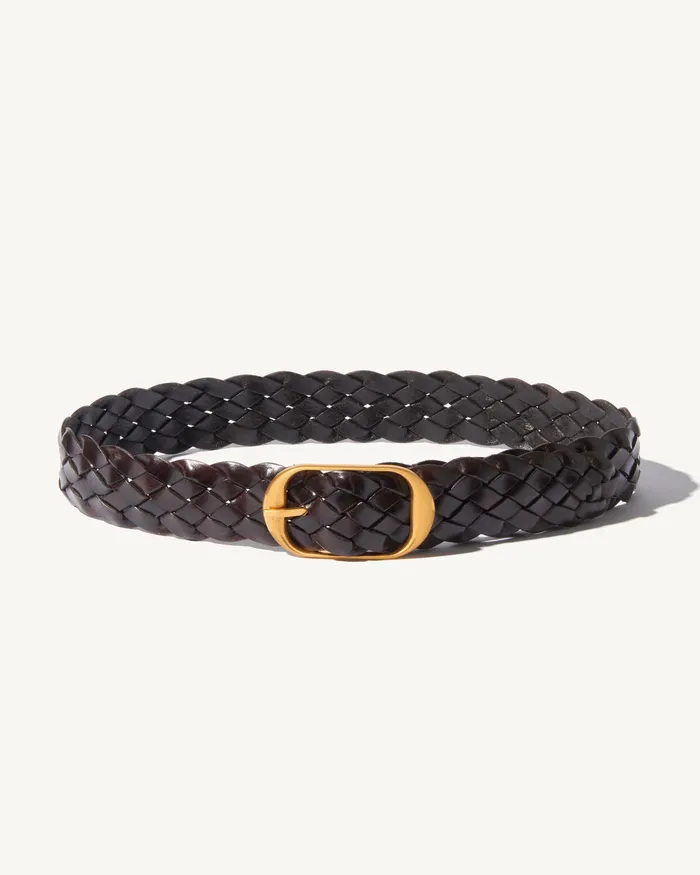 BRAIDED NILI BELT Black Belts and Accessories Nili Lotan Women