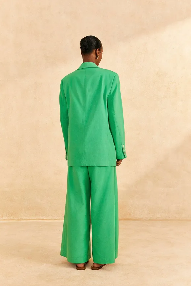 Bright Green Blazer Women Farm Rio Blazers