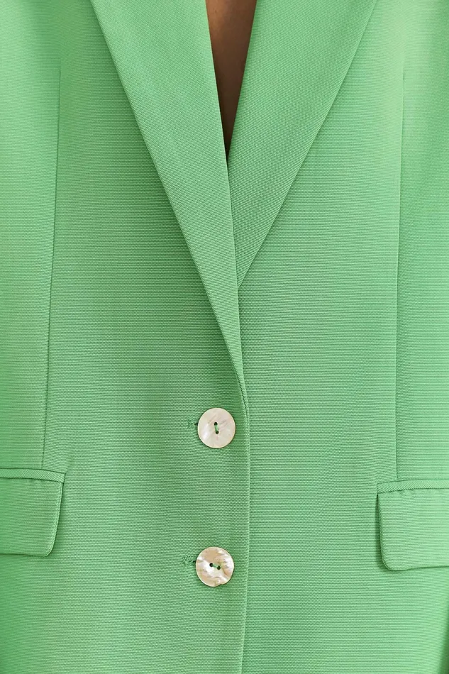 Bright Green Blazer Women Farm Rio Blazers
