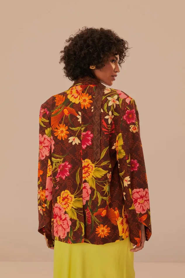 Brown Charming Garden Blazer Women Farm Rio Blazers