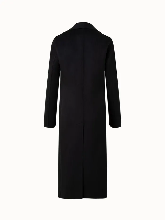 Cashmere DoubleFace Blazer Coat Black Women Akris Cashmere