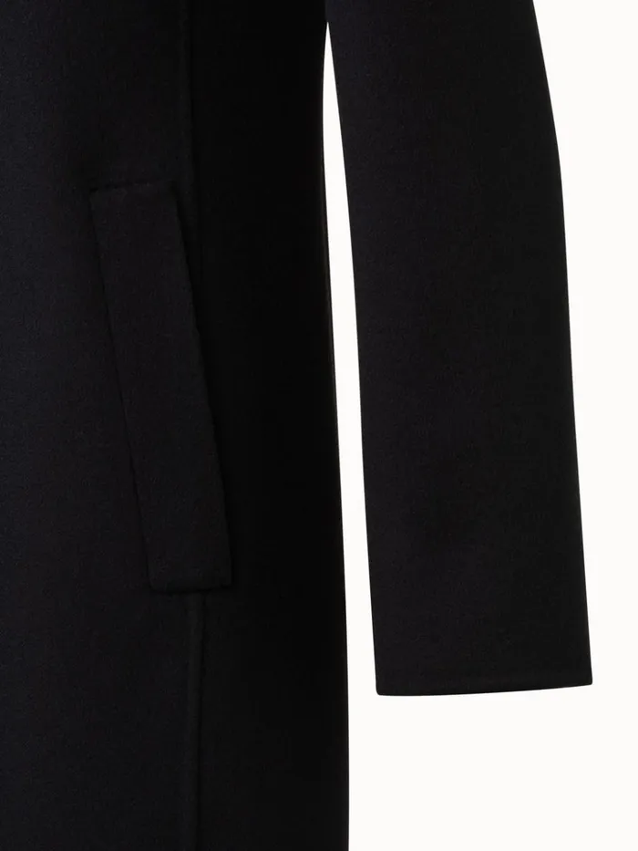 Cashmere DoubleFace Blazer Coat Black Women Akris Cashmere