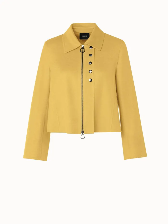 Cashmere Double Face Boxy Jacket Mimosa Women Akris Jackets