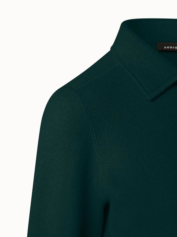 Cashmere Piqu Short Jacket Gallus Green Women Akris Cashmere