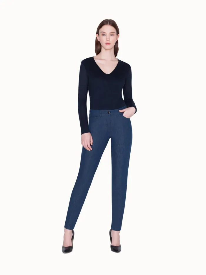 Cashmere Silk Shirt Denim Women Akris Cashmere
