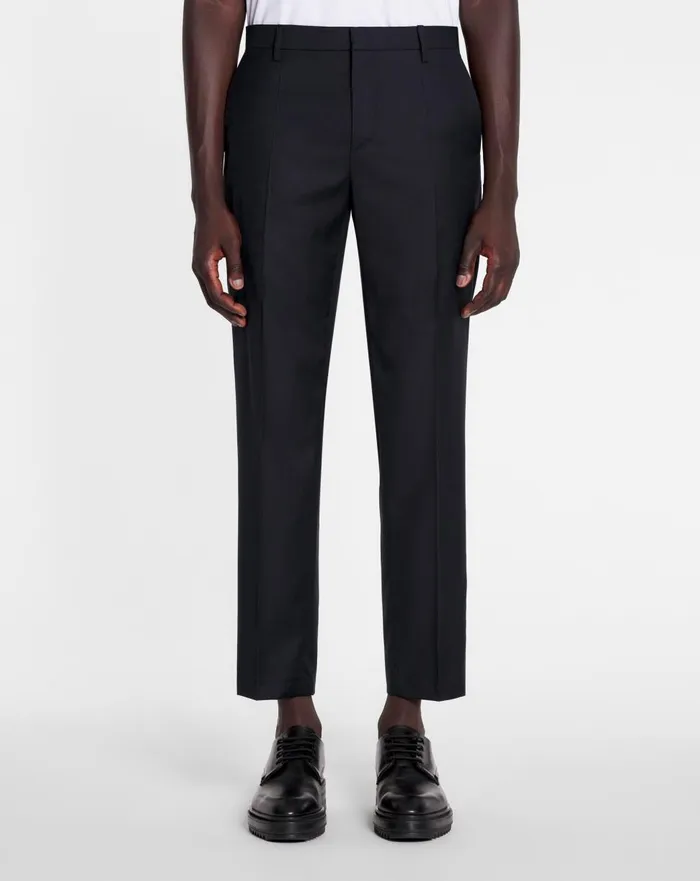 Cigarette Trousers Navy Blue Men Lanvin Pants and Shorts