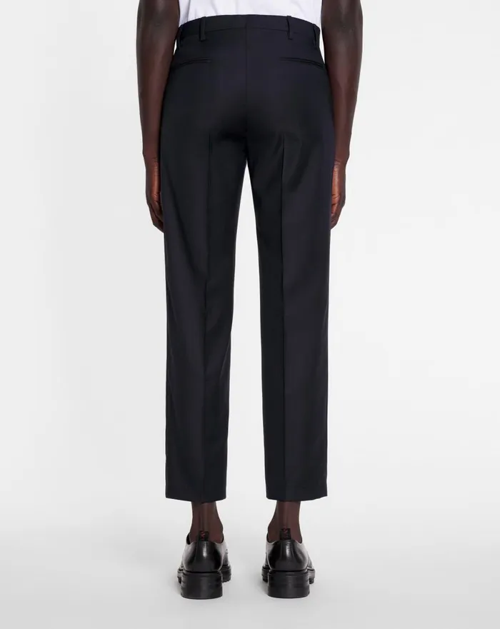 Cigarette Trousers Navy Blue Men Lanvin Pants and Shorts