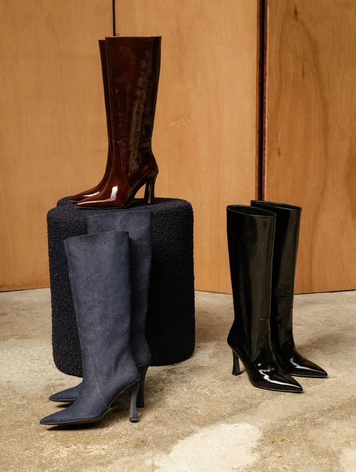 Clarisse Ganache Women Bobbies Knee High Boots