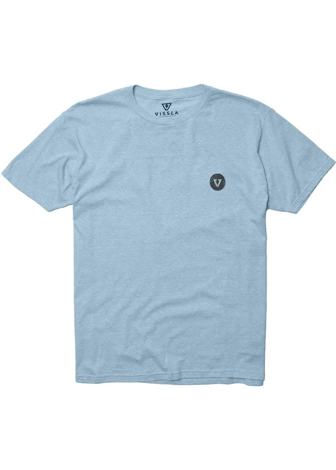 Clothing Youth Twin Palms Boys Snow Tee IBH 8211 Ice Blue Heather Vissla