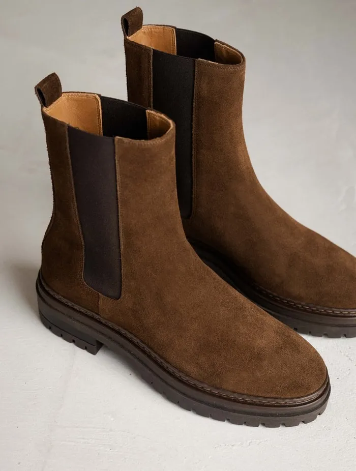 Clover Rockies Brown Women Bobbies Ankle Boots