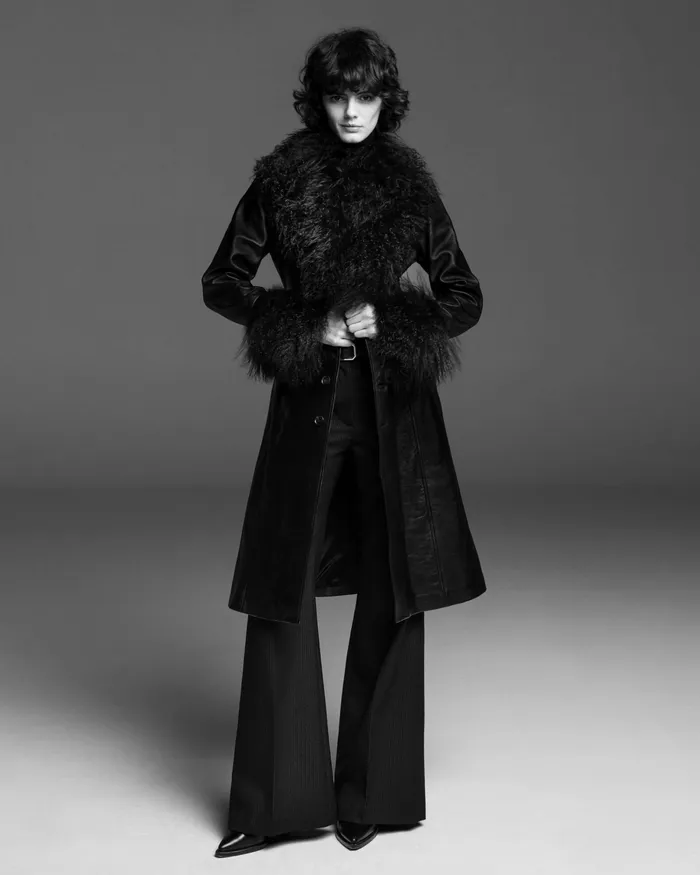 Coats and Outerwear SOLENE LEATHER COAT Black 8211 Nili Lotan Women