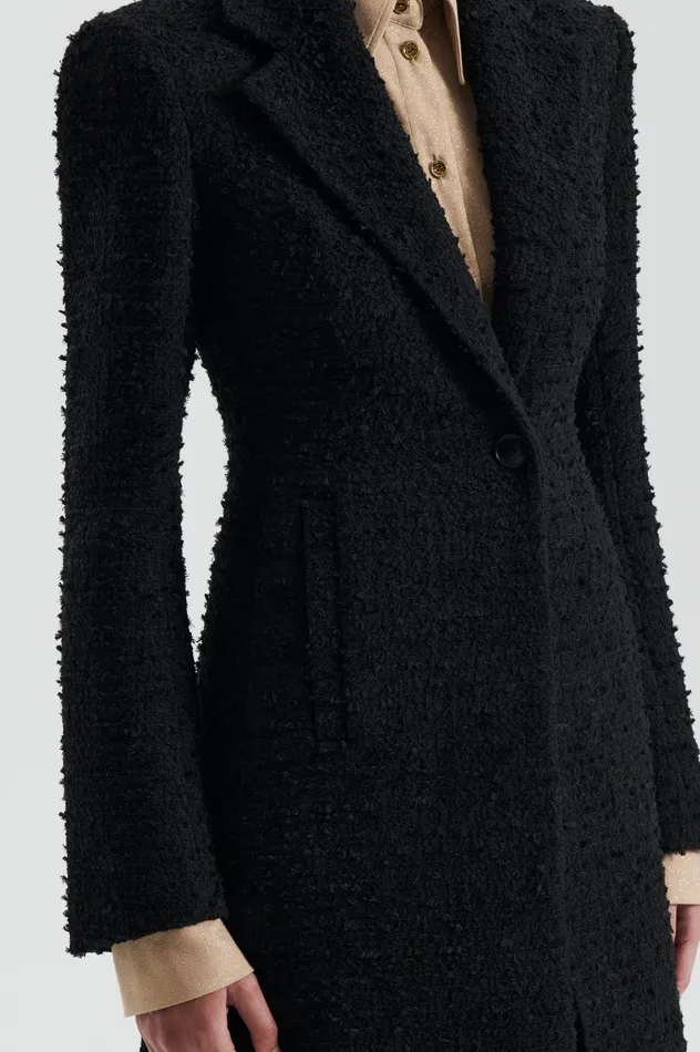Coats BOUCLE COAT BLACK 8211 Scanlan Theodore Women Coats BOUCLE COAT BLACK 8211 Scanlan Theodore Women