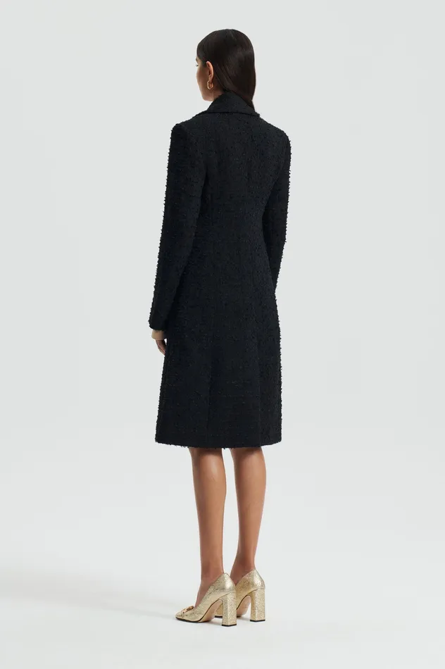 Coats BOUCLE COAT BLACK 8211 Scanlan Theodore Women Coats BOUCLE COAT BLACK 8211 Scanlan Theodore Women