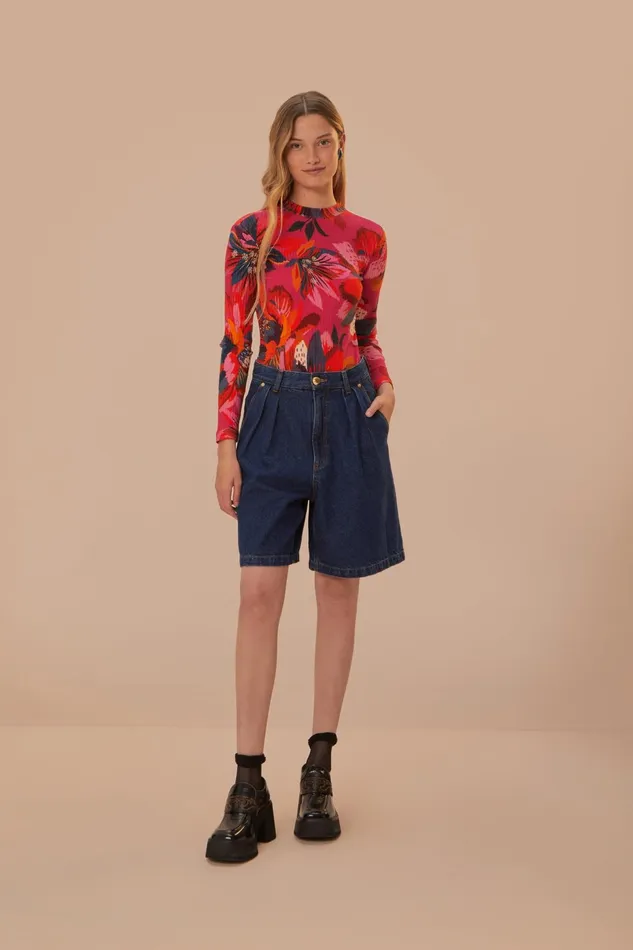Colorful Flowers Bodysuit Women Farm Rio Bodysuits