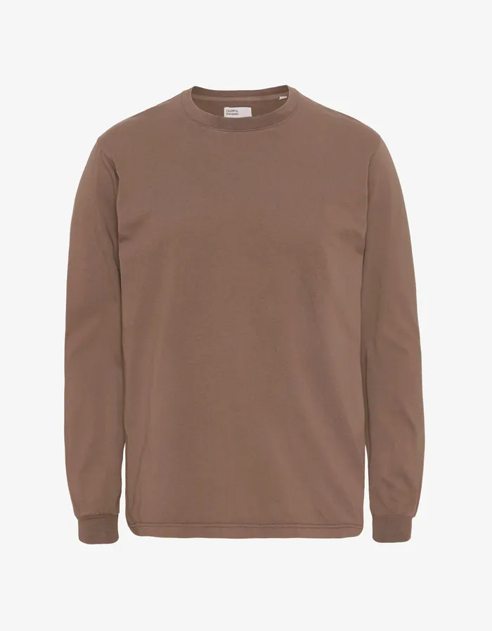 Colorfulstandard Long Sleeve Tops Women Oversized Organic LS TShirt 8211 Sahara Camel