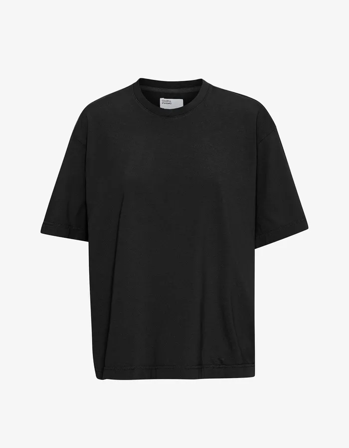 Colorfulstandard Oversized Organic TShirt 8211 Deep Black Women TShirts