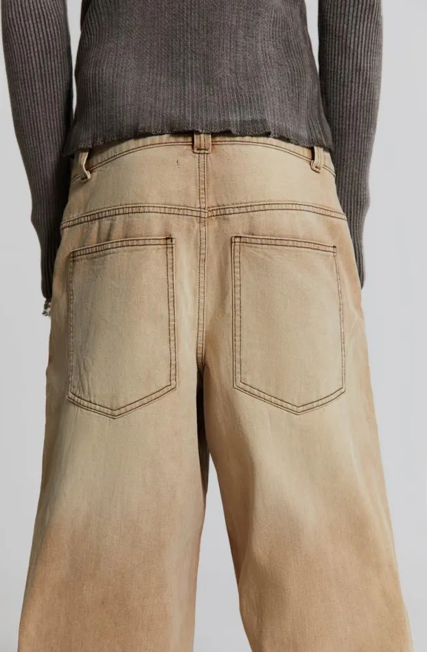 Colossus Jeans MenWomen Jaded London Sand Colossus Baggy Jeans