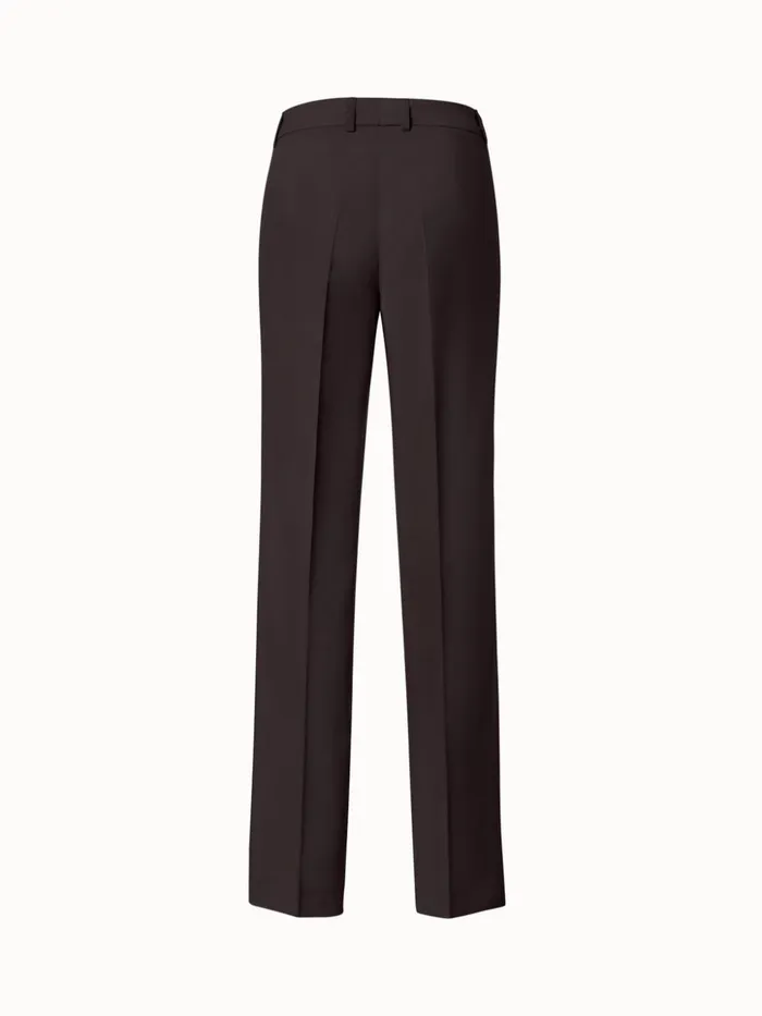 Cool Wool Straight Leg Pants Mocca Women Akris Pants