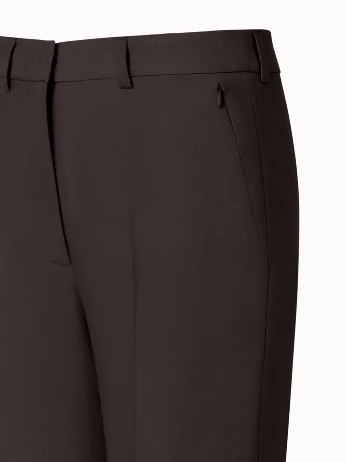 Cool Wool Straight Leg Pants Mocca Women Akris Pants