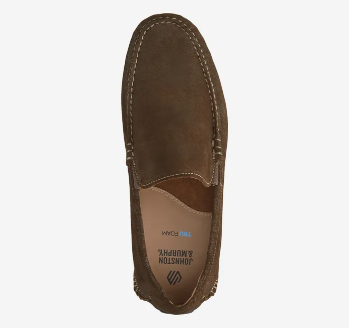 Cort 20 Venetian Loafer Dark Brown Waxed English Suede Men SlipOns and Loafers Johnston and Murphy