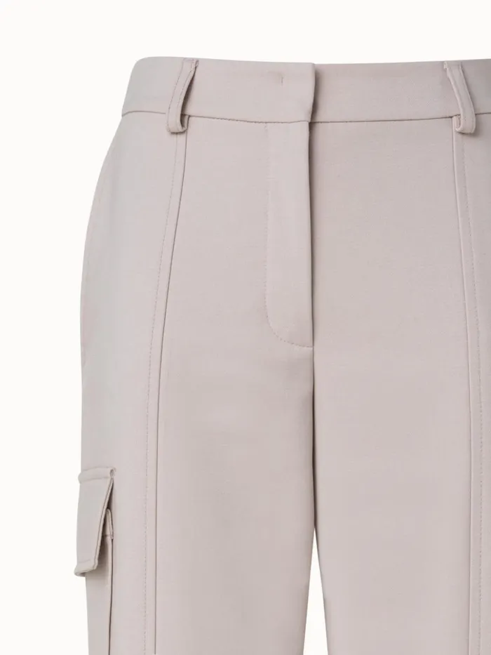 Cotton DoubleFace Cargo Pants Sand Women Akris Pants