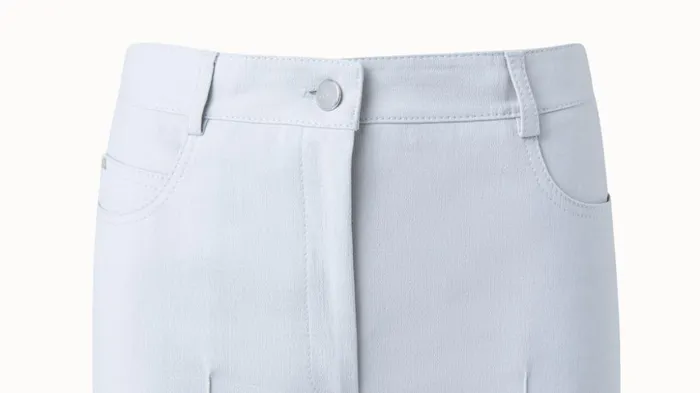 Cotton Silk Double Face Boot Cut Pant Clay Women Akris Pants
