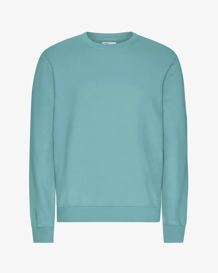 Crewneck Sweatshirts Colorfulstandard Men Classic Organic Crew 8211 Teal Blue