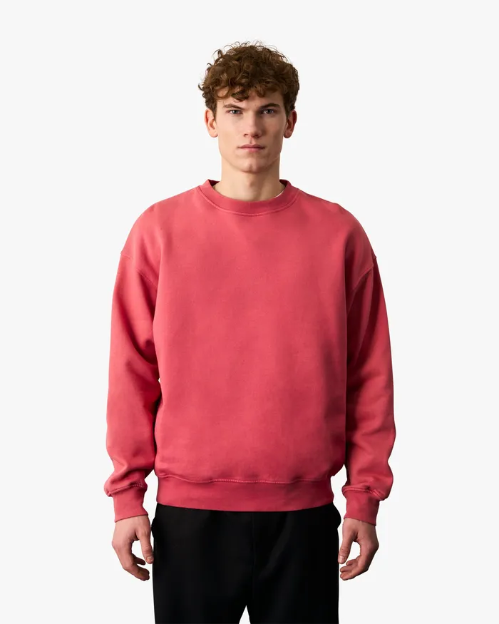 Crewneck Sweatshirts Colorfulstandard Men Organic Oversized Crew 8211 Snow Melange