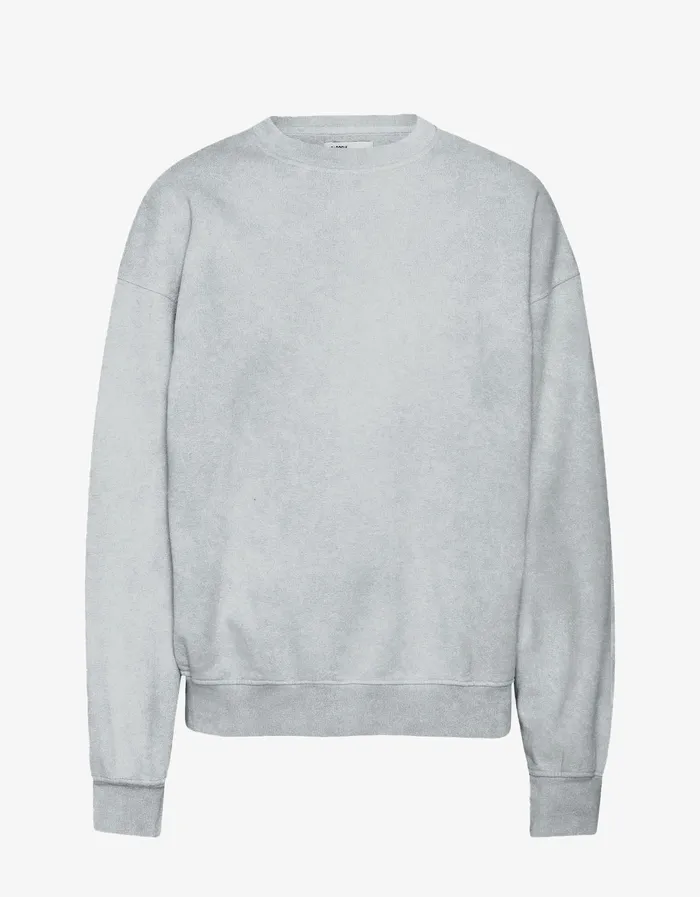 Crewneck Sweatshirts Organic Oversized Crew 8211 Faded Grey Colorfulstandard Women