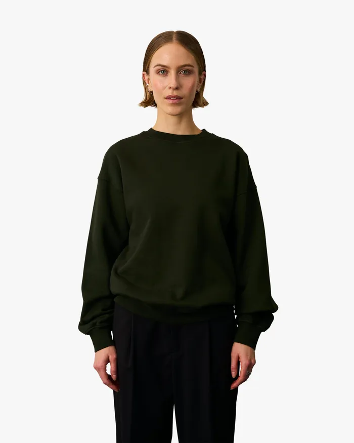 Crewneck Sweatshirts Organic Oversized Crew 8211 Faded Grey Colorfulstandard Women