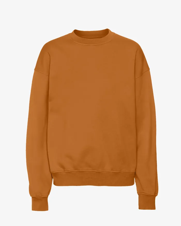 Crewneck Sweatshirts Organic Oversized Crew 8211 Ginger Brown 8211 Colorfulstandard Men