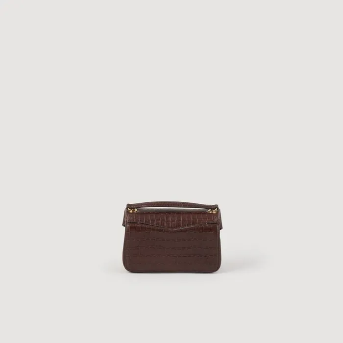 Crossbody Bags Women SANDRO Yza Bag Small Model Brown