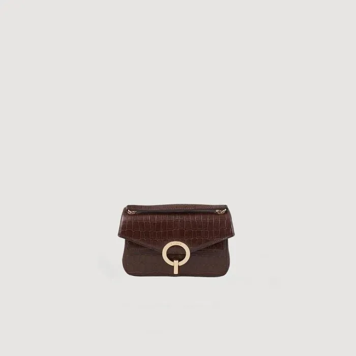Crossbody Bags Women SANDRO Yza Bag Small Model Brown