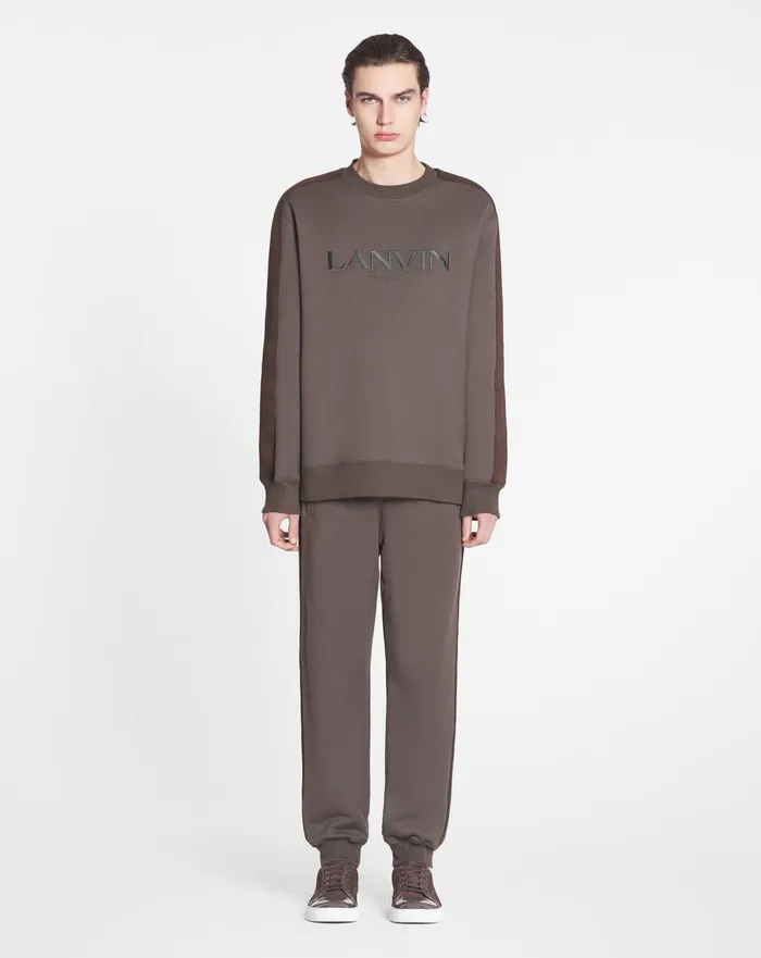 Curb Side Lanvin Embroidered Loosefitting Sweatshirt Shadow Men Lanvin Knitwear and Sweatshirts Curb Side Lanvin Embroidered Loosefitting Sweatshirt Shadow Men Lanvin Knitwear and Sweatshirts